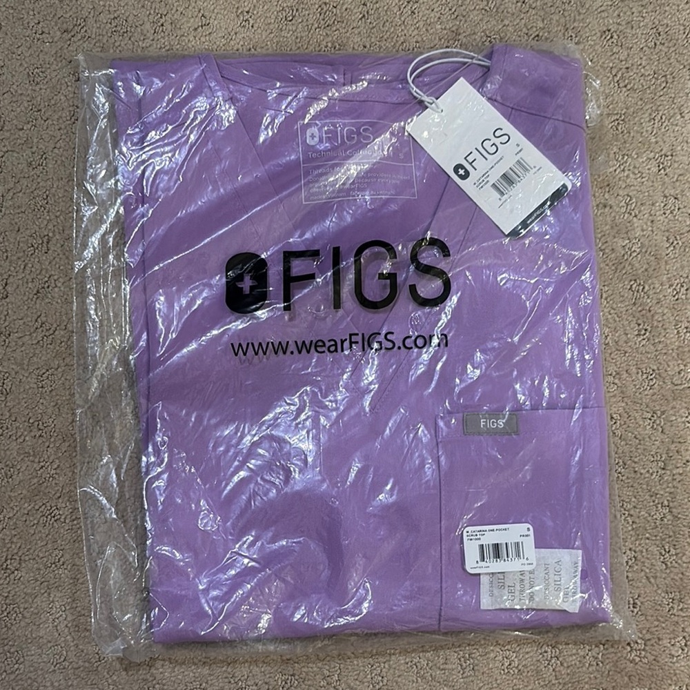 Figs Purple Scrub Top